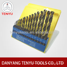 19pcs HSS 4241drill bit definido em caixa de plástico